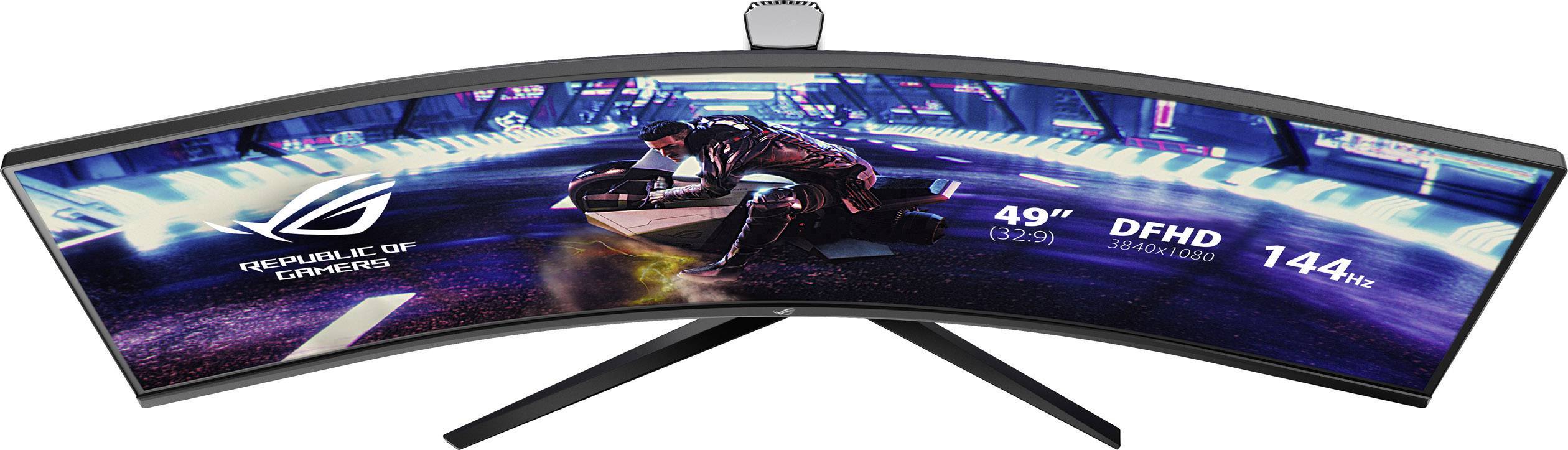 Asus XG49VQ Gaming Monitor EEK G (A - G) 124.5 cm (49 Zoll) 3840 x 1080 Pixel 32:9 4 ms HDMI®, DisplayPort, USB, Kopfhörer-Buchse VA LED