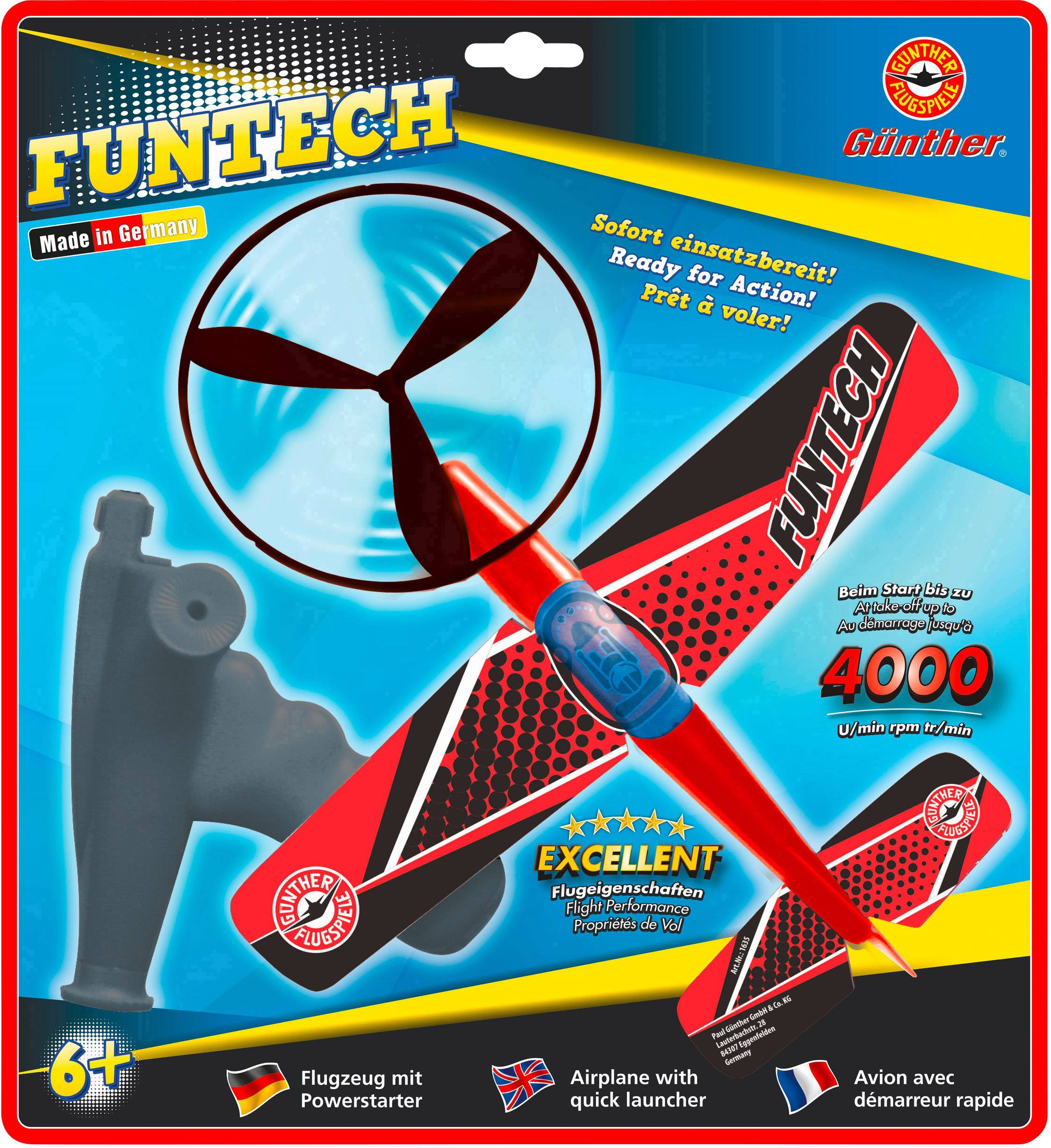 Günther Flugspiele 1635 Freiflugmodell Funtech