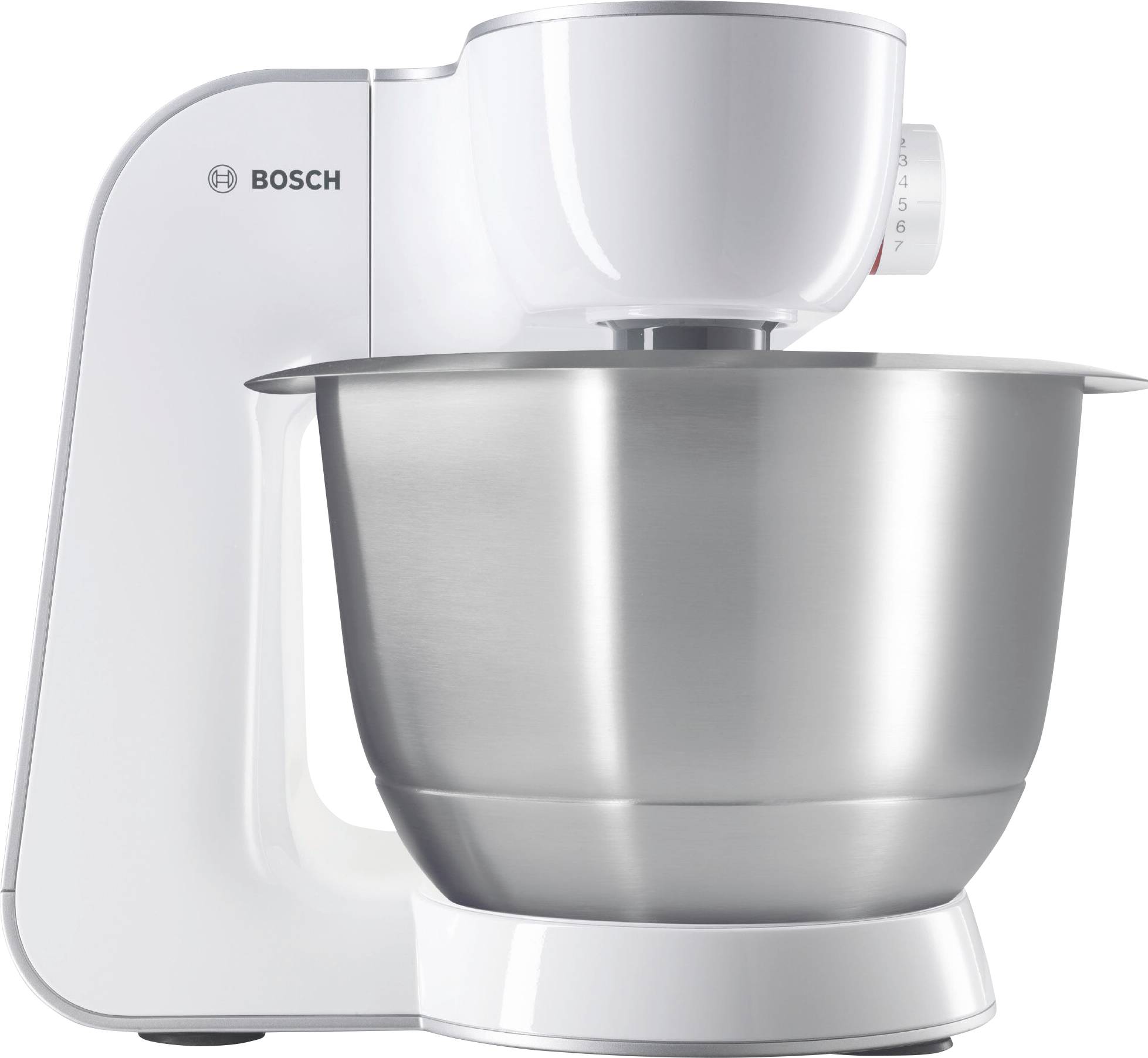 Bosch Haushalt MUM58W20 Küchenmaschine 1000W Weiß, Silber (matt)