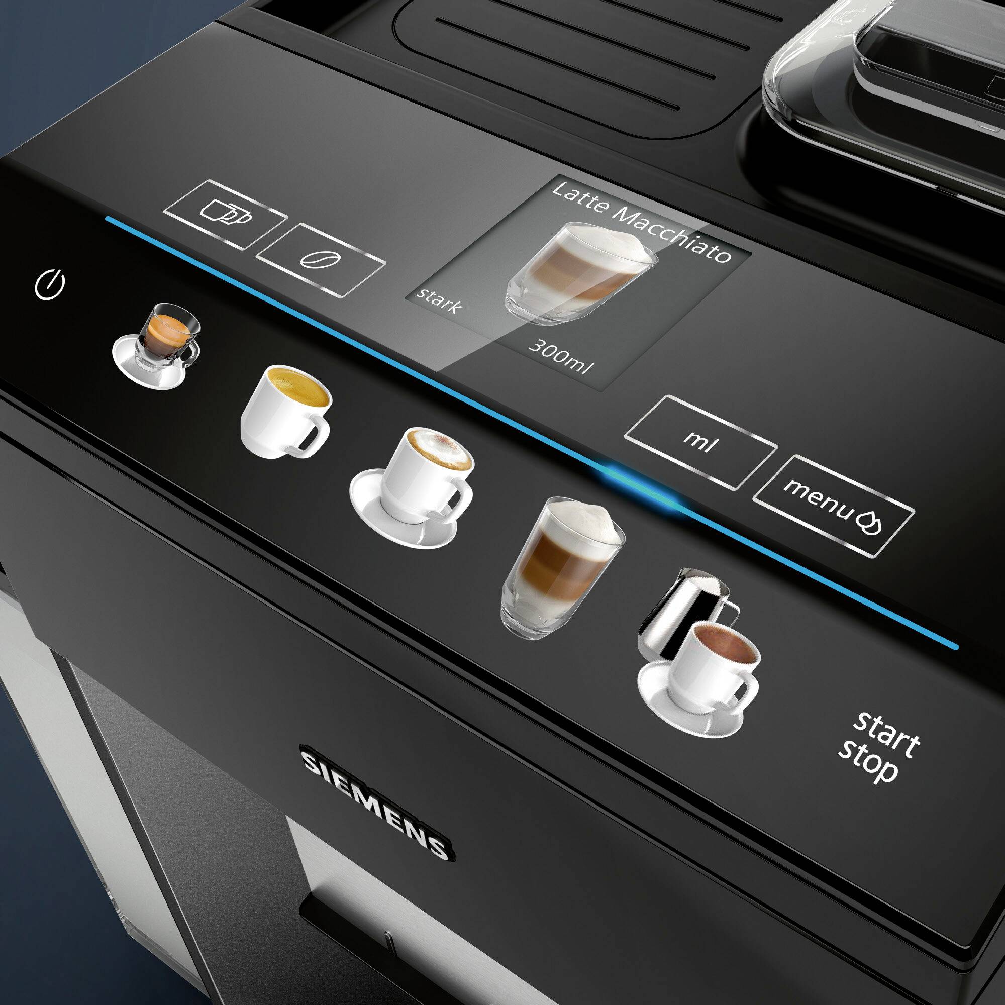 Siemens Hausgeräte EQ.500 integral TQ505D09 Kaffeevollautomat Schwarz