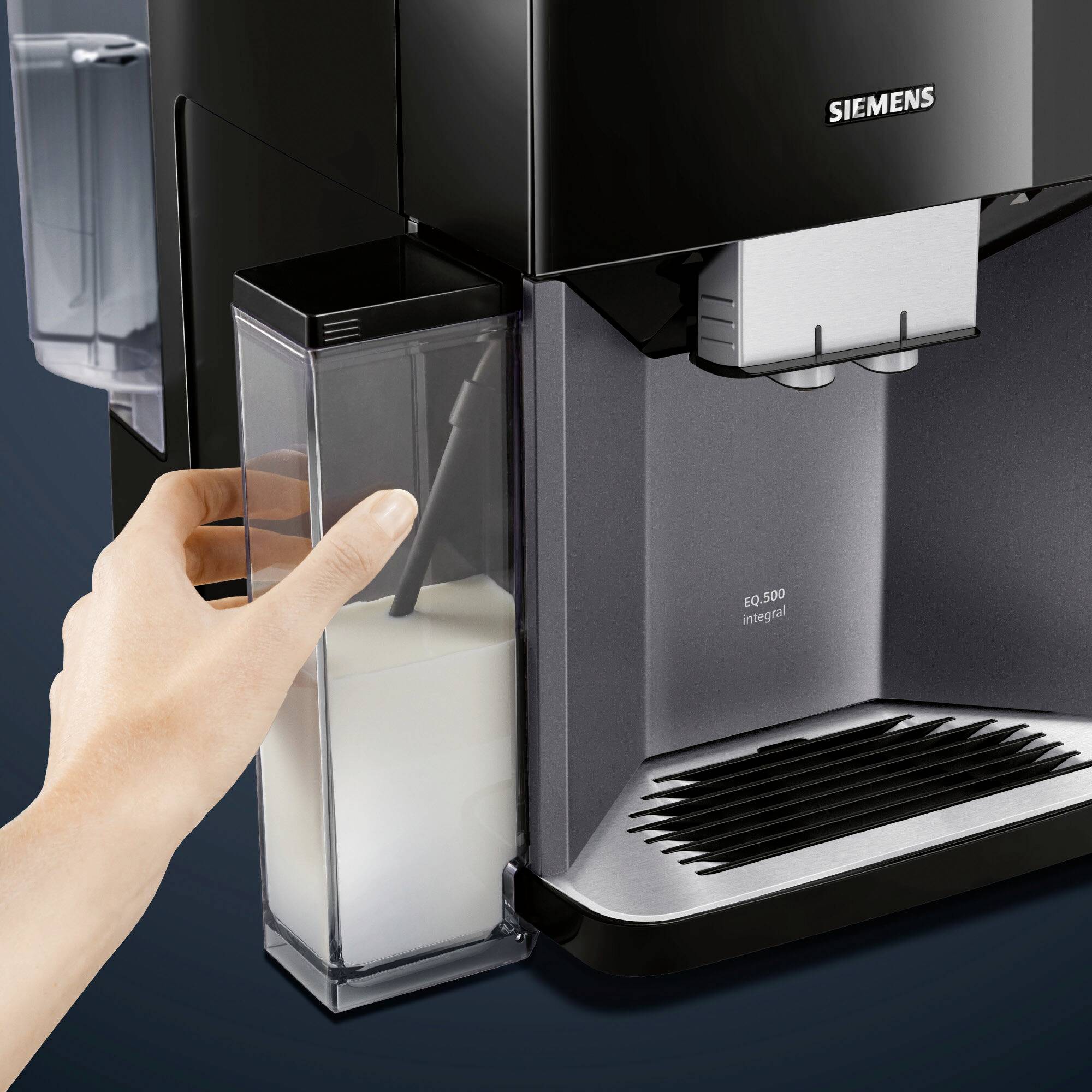 Siemens Hausgeräte EQ.500 integral TQ505D09 Kaffeevollautomat Schwarz