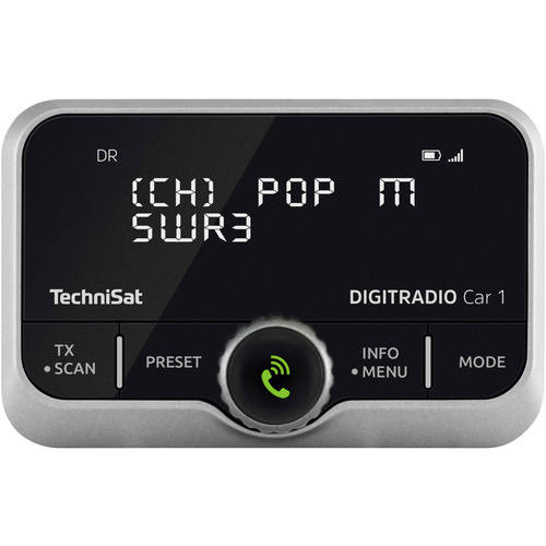 TechniSat DIGITRADIO Car 1 DAB+ Empfänger Bluetooth Musikstreaming, Freisprechfunktion