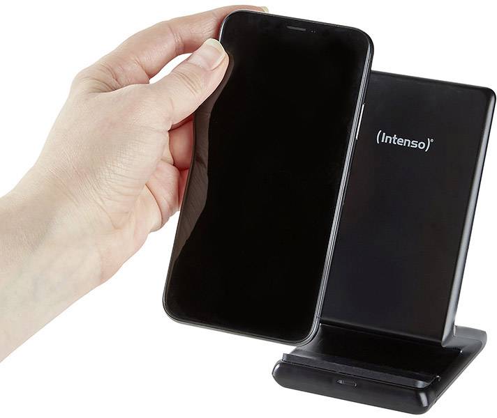 Intenso Induktions-Ladegerät 2000 mA 7410610 BSA1  Ausgänge Induktionslade-Standard Schwarz