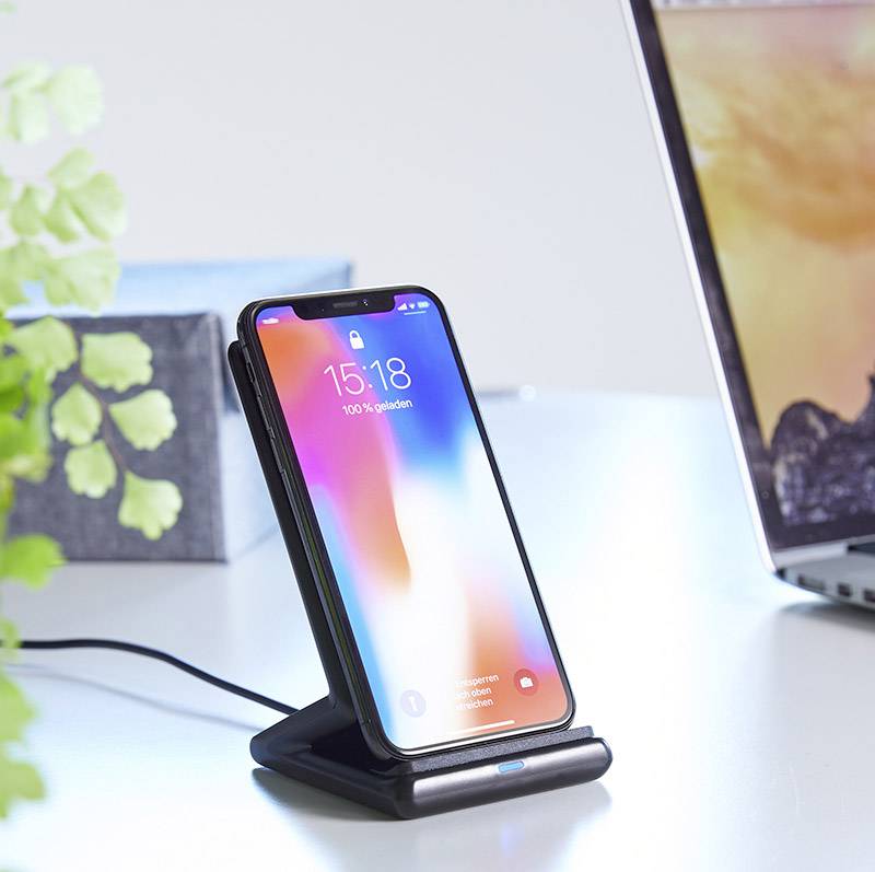 Intenso Induktions-Ladegerät 2000 mA 7410610 BSA1  Ausgänge Induktionslade-Standard Schwarz