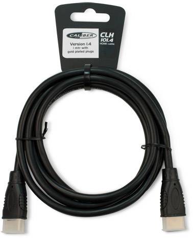 Caliber Audio Technology HDMI Anschlusskabel 3.00m vergoldete Steckkontakte Schwarz