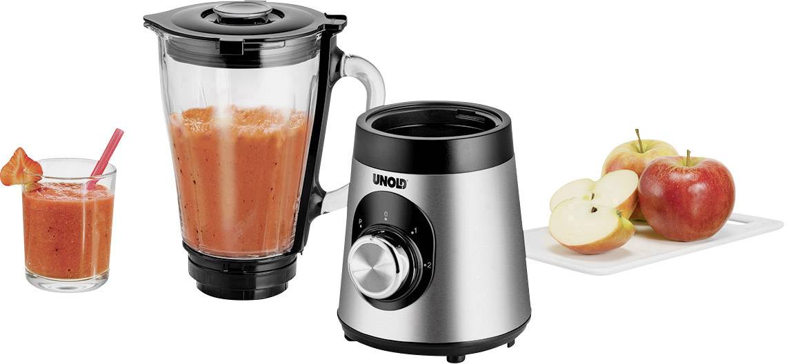 Unold 78625 Standmixer 500W Edelstahl, Schwarz