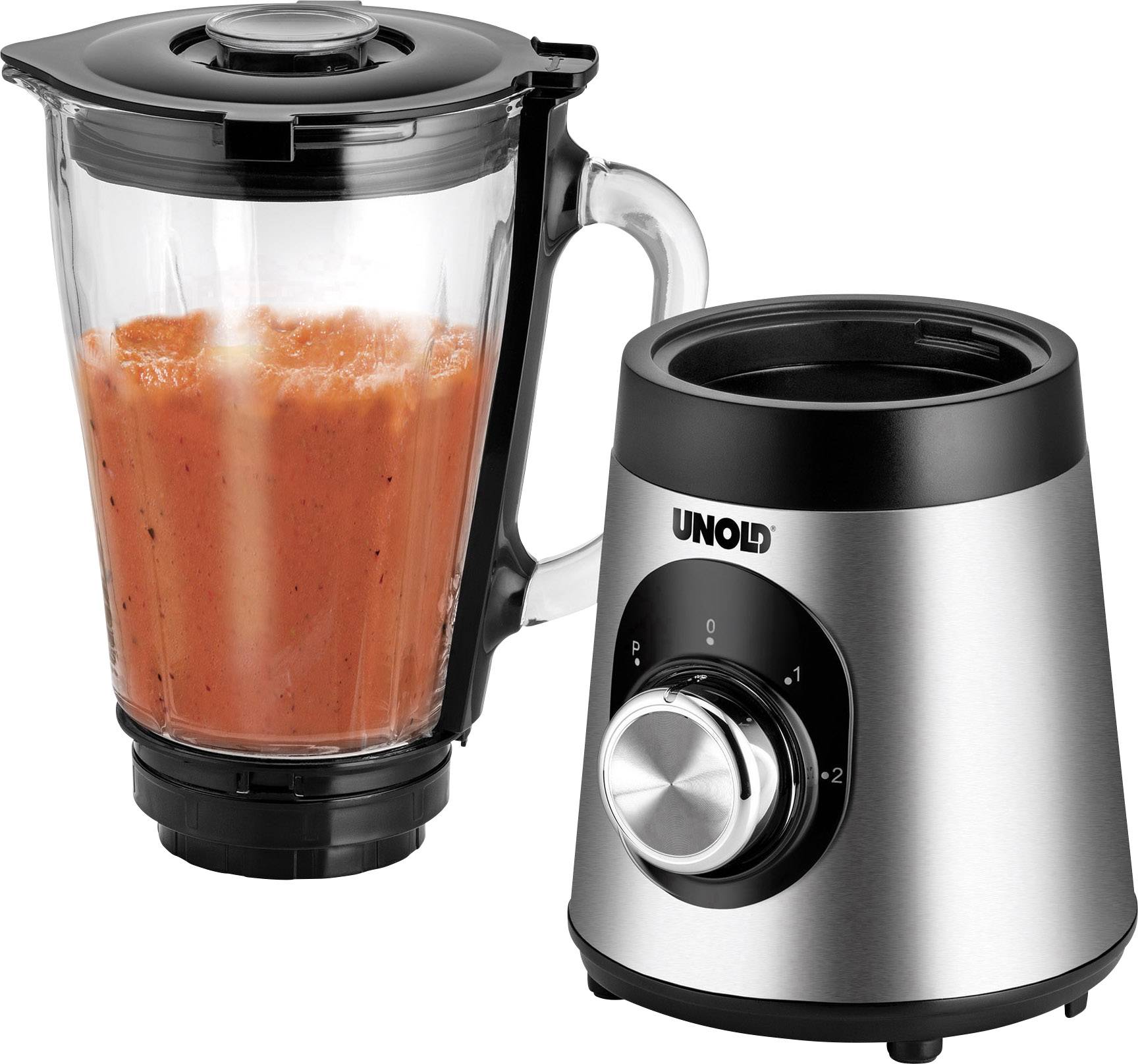 Unold 78625 Standmixer 500W Edelstahl, Schwarz