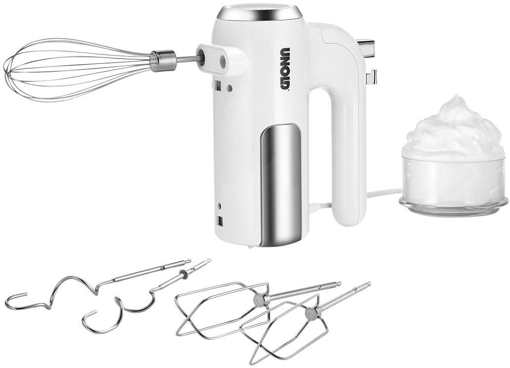 Unold 78710 Handmixer 450W Weiß, Edelstahl