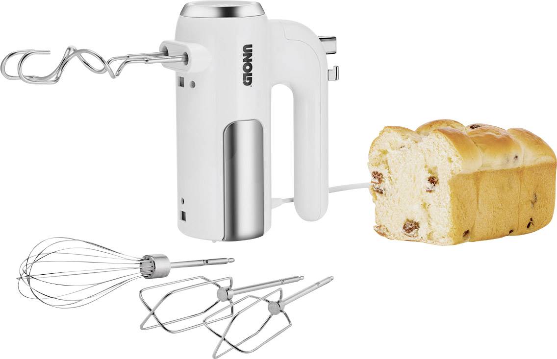 Unold 78710 Handmixer 450W Weiß, Edelstahl