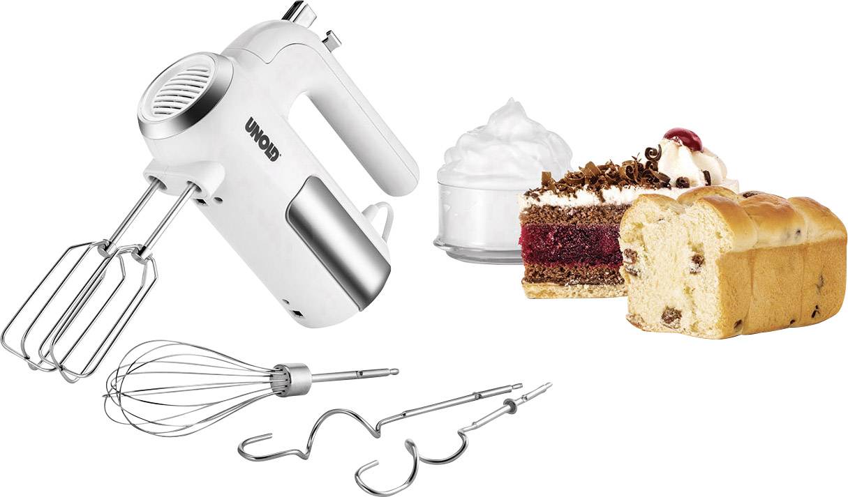 Unold 78710 Handmixer 450W Weiß, Edelstahl