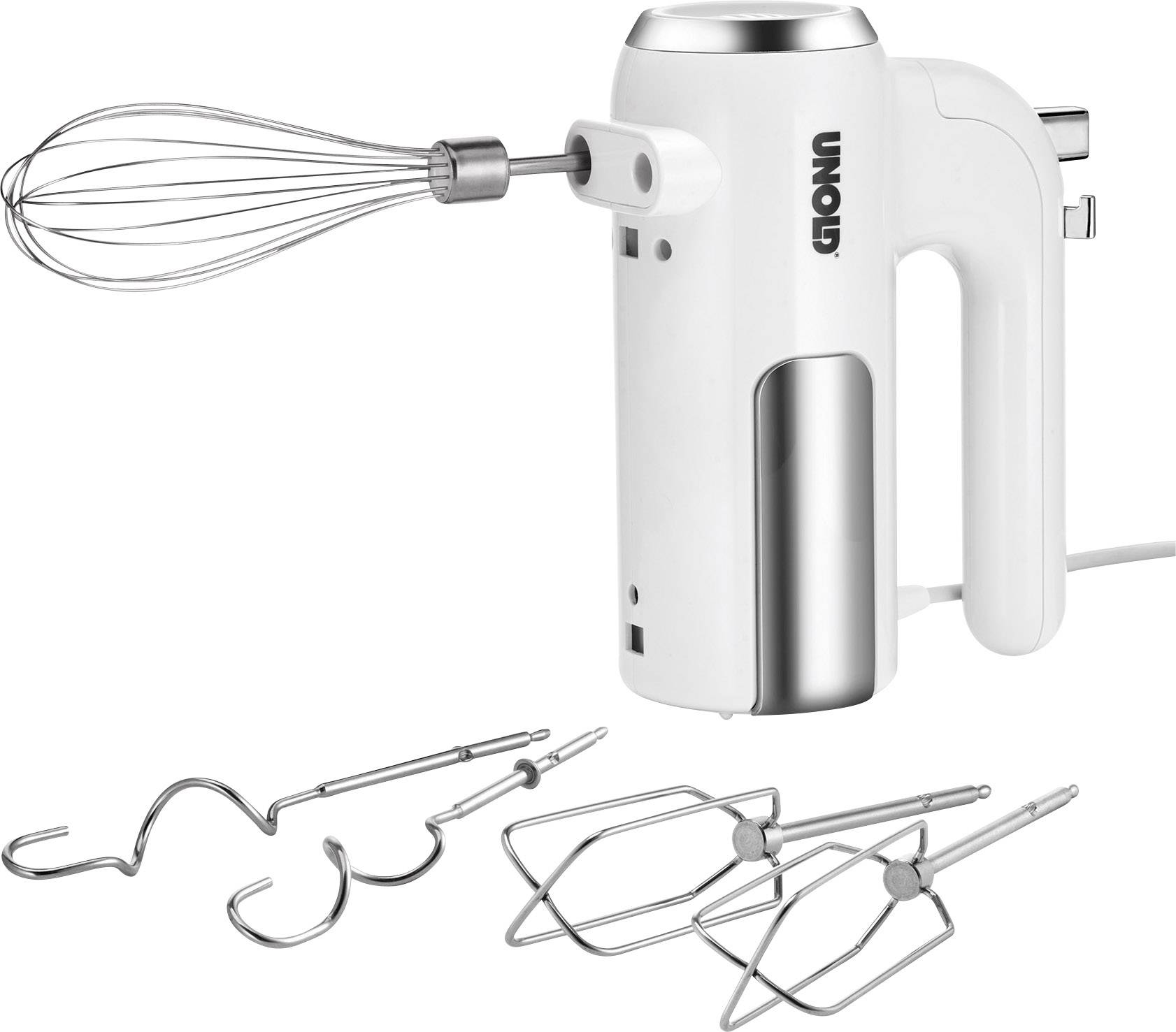 Unold 78710 Handmixer 450W Weiß, Edelstahl