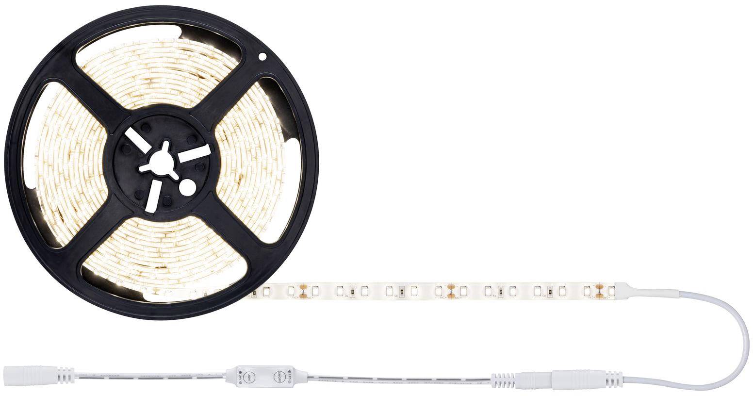Paulmann SimpLED 78957 LED-Streifen-Komplettset mit Stecker 24V 5m Warmweiß 1St.