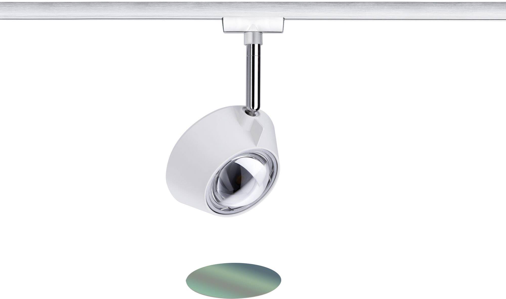 Paulmann VariLine Sabik Hochvolt-Schienensystem-Leuchte VariLine (2phasig)  LED fest eingebaut 13 W LED Chrom, Weiß (matt)