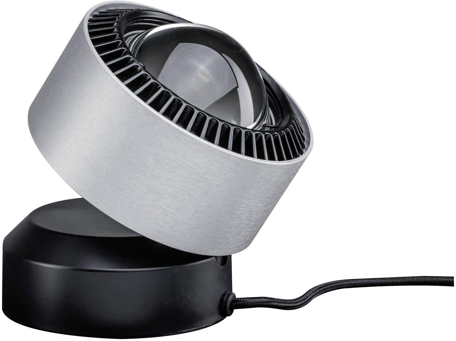 Paulmann 79718 LED-Tischlampe 3.5W Aluminium (gebürstet), Schwarz