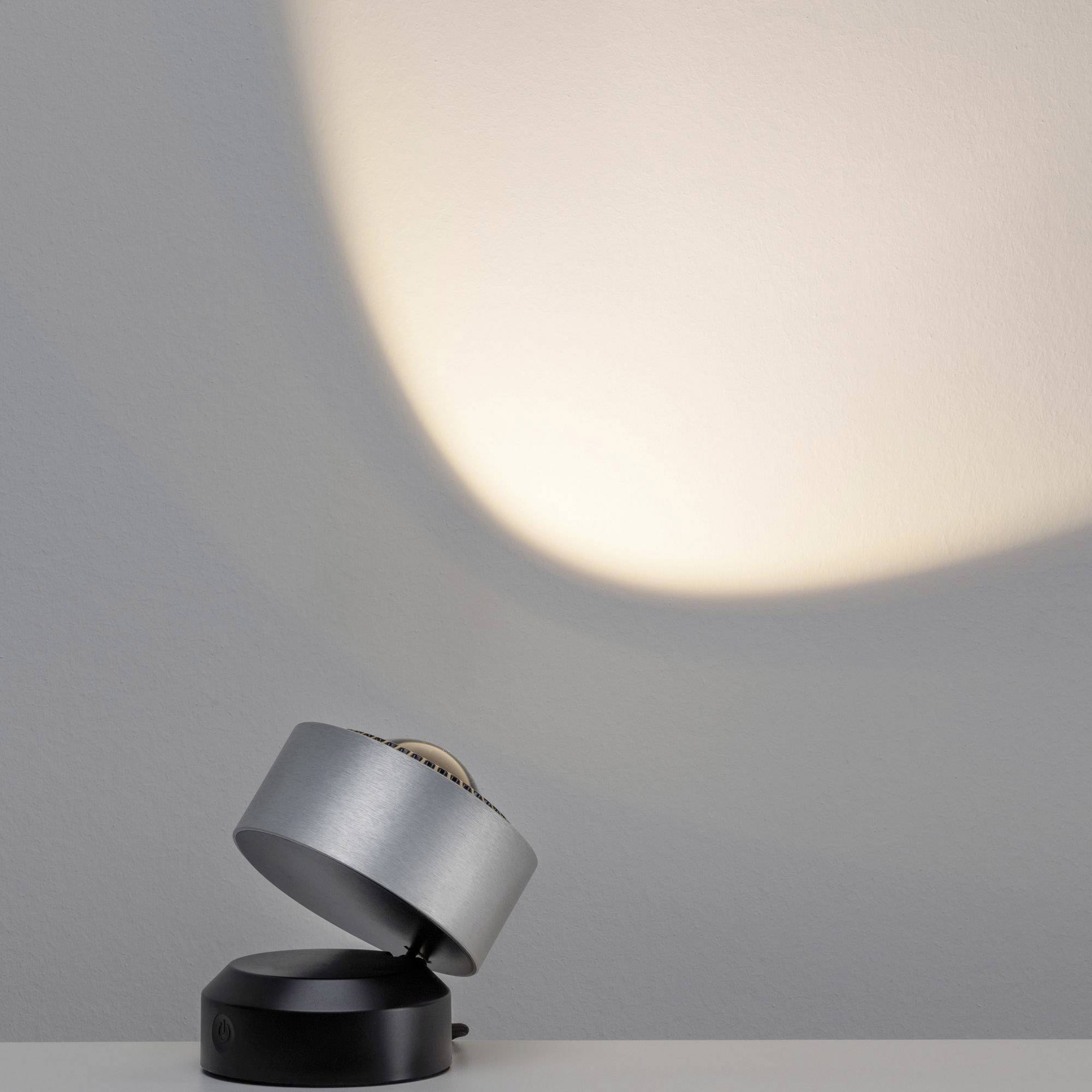 Paulmann 79718 LED-Tischlampe 3.5W Aluminium (gebürstet), Schwarz