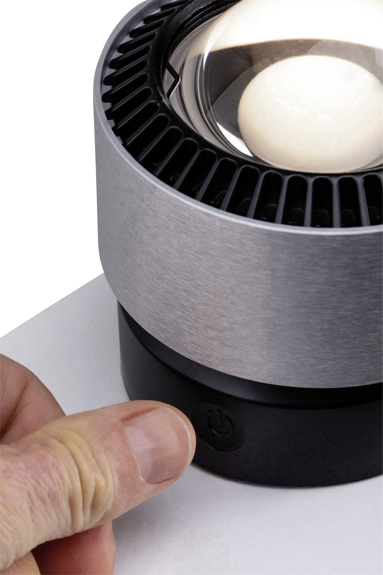 Paulmann 79718 LED-Tischlampe 3.5W Aluminium (gebürstet), Schwarz