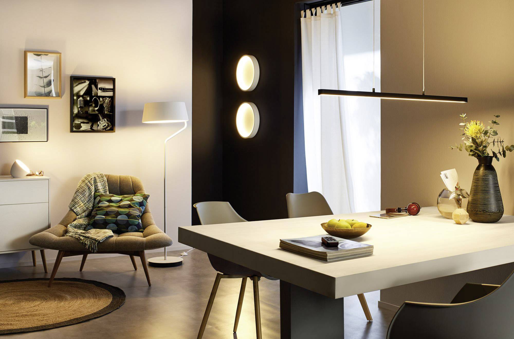 Paulmann 79722 Belaja Home LED-Stehlampe LED fest eingebaut 8W RGBW Chrom (matt), Weiß