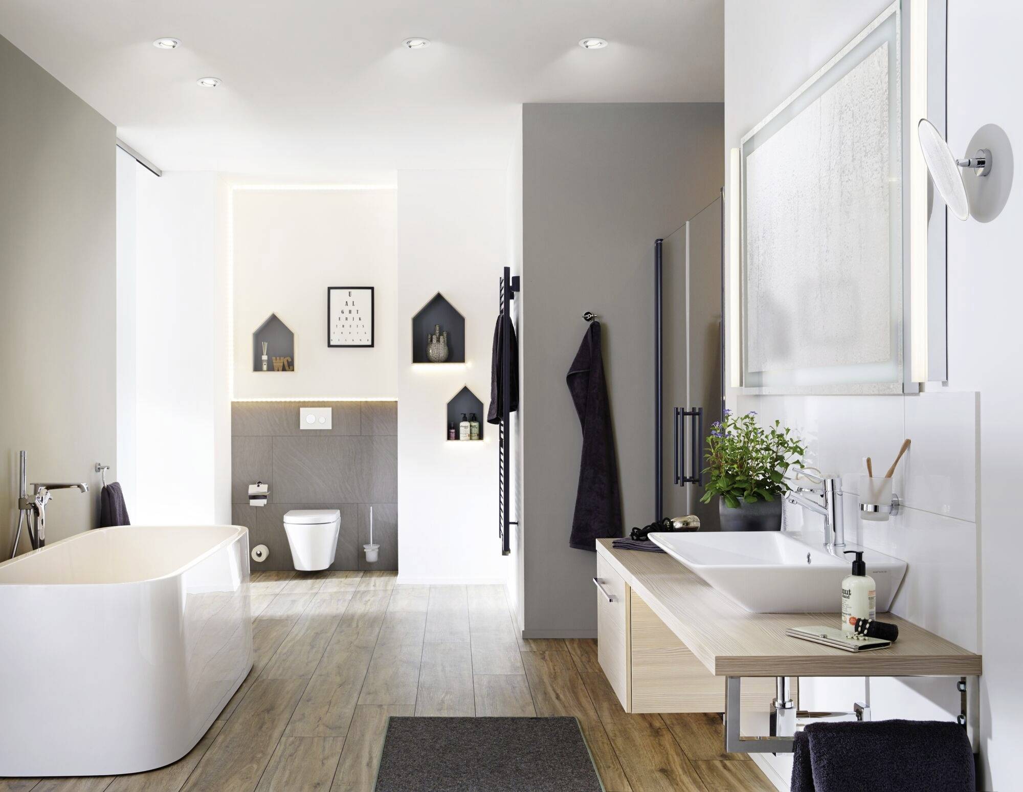 Paulmann Nova Plus Bad-Einbauleuchte LED GU10 6W IP65 Weiß (matt), Chrom