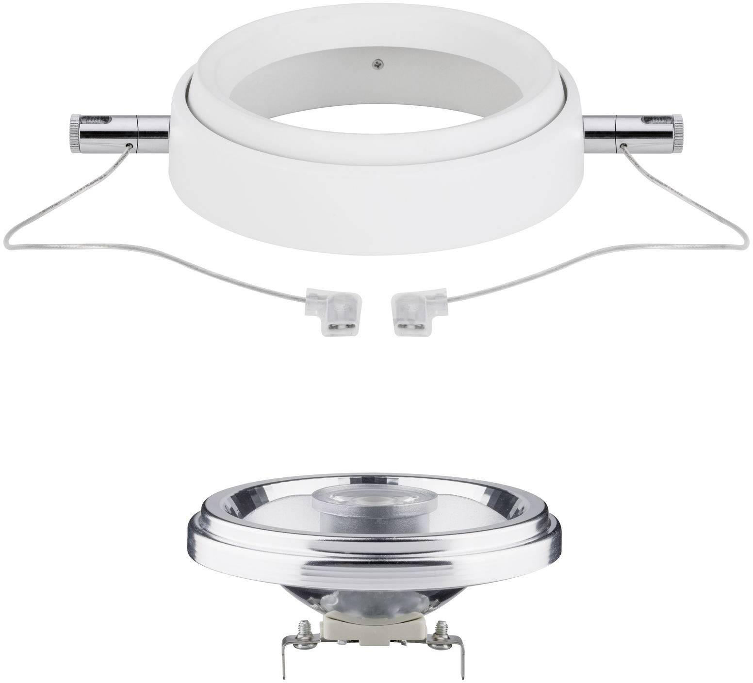 Paulmann Hochvolt-Seilsystem-Leuchte Powerline II LED fest eingebaut 8 W LED Weiß