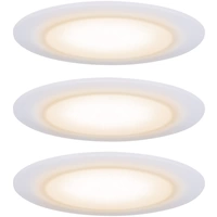 Paulmann LED-Bad-Einbauleuchte 3er Set 19.5 W IP44 Satin, Weiß Paulmann LED-Bad-Einbauleuchte 3er Set 19.5 W IP44 Satin, Weiß