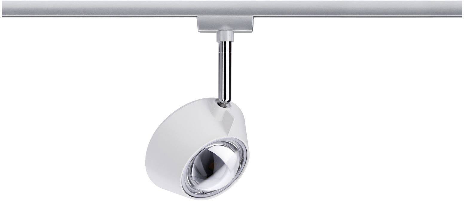 Paulmann URail Sabik Hochvolt-Schienensystem-Leuchte URail LED fest eingebaut 13W LED Chrom (matt), Weiß (matt)