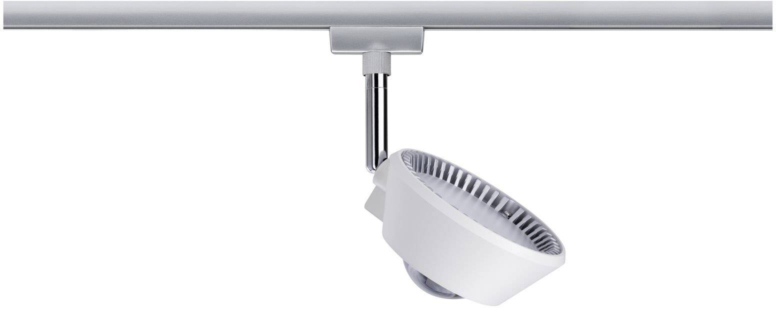 Paulmann URail Sabik Hochvolt-Schienensystem-Leuchte URail LED fest eingebaut 13W LED Chrom (matt), Weiß (matt)