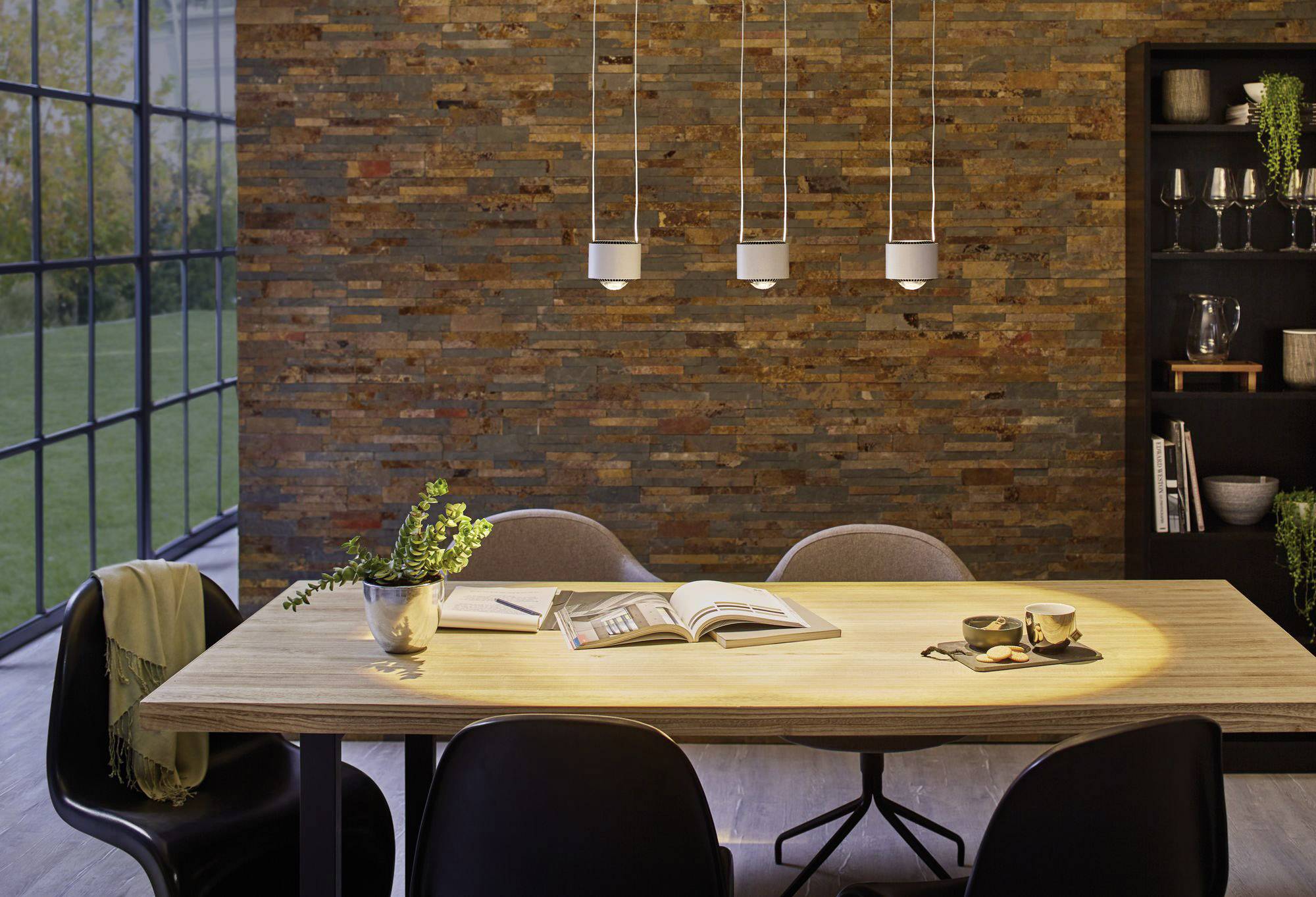 Paulmann Hochvolt-Schienensystem-Leuchte URail Chrom (matt), Schwarz