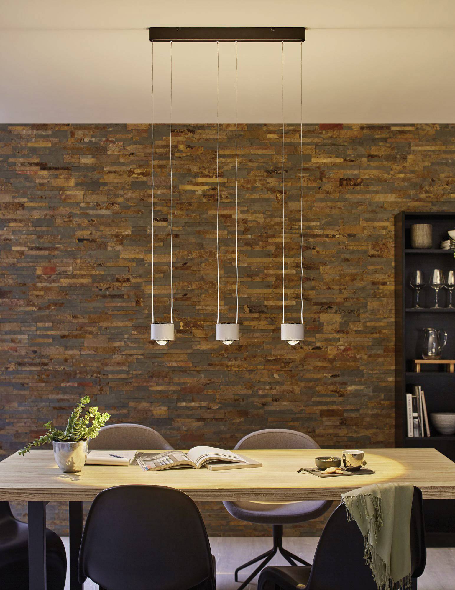 Paulmann Aldan 79720 LED-Pendelleuchte 15W Aluminium, Schwarz