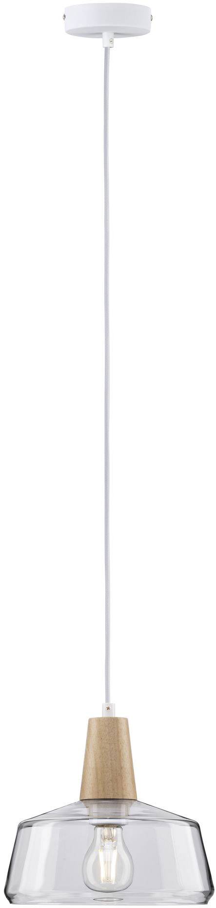 Paulmann Neordic Ylvie 79744 Pendelleuchte LED E27 20W Holz, Klar