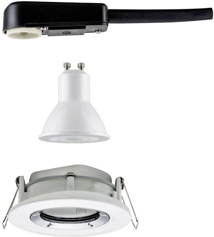 Paulmann Nova Plus Bad-Einbauleuchte LED GU10 6W IP65 Weiß (matt), Chrom