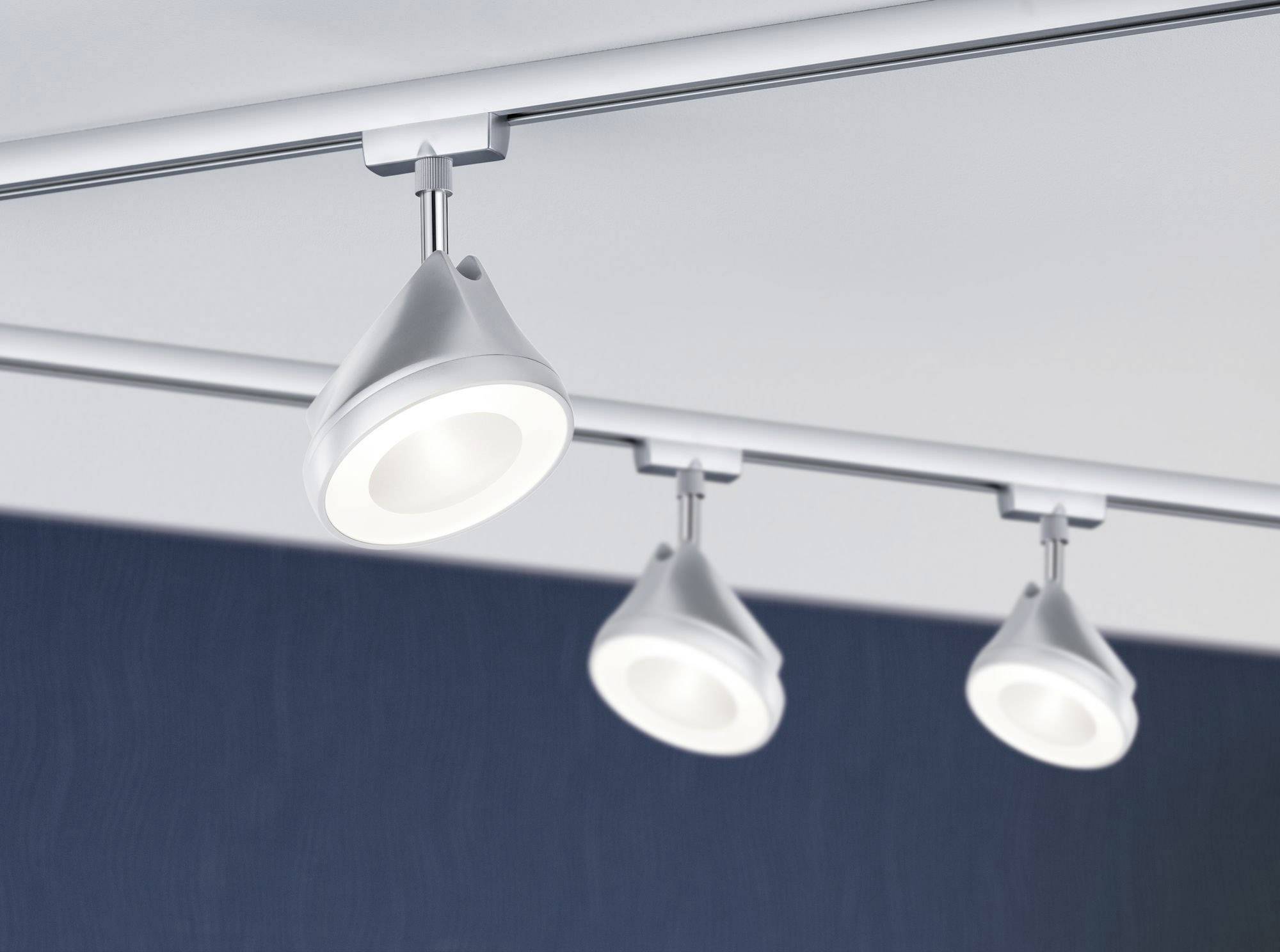 Paulmann URail Arena Hochvolt-Schienensystem-Leuchte URail LED fest eingebaut 15W LED Chrom (matt), Chrom