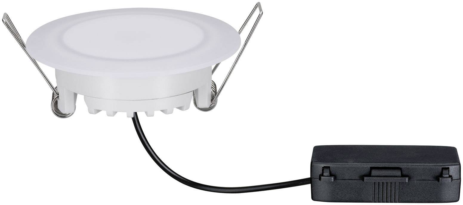 Paulmann LED-Bad-Einbauleuchte 6.5 W IP44 Satin, Weiß