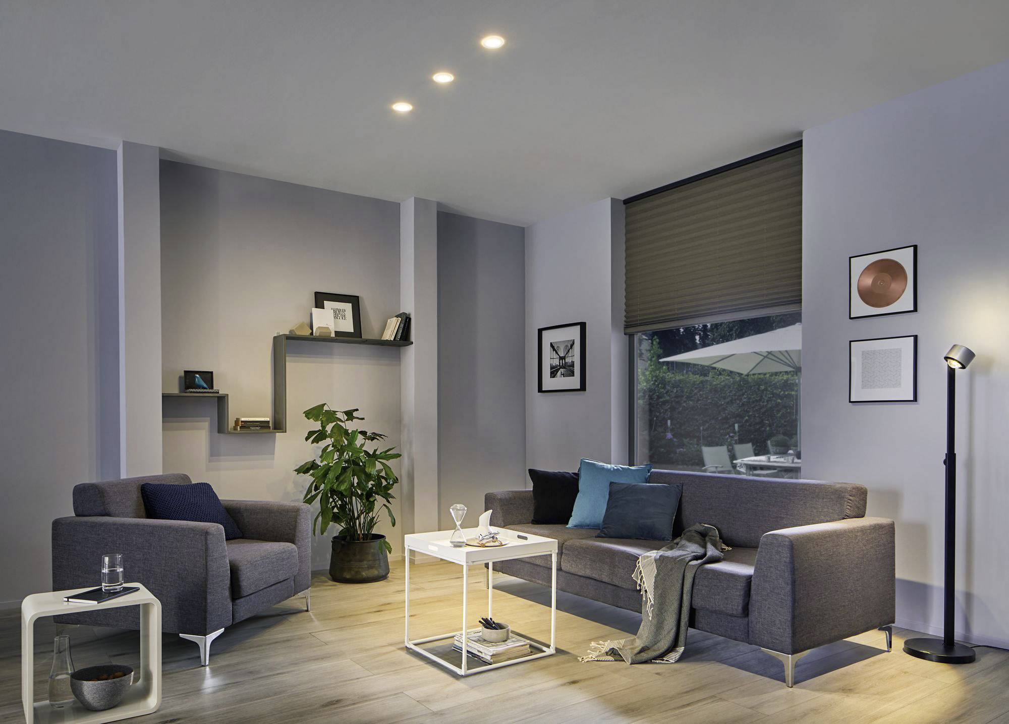 Paulmann LED-Bad-Einbauleuchte 6.5 W IP44 Satin, Weiß