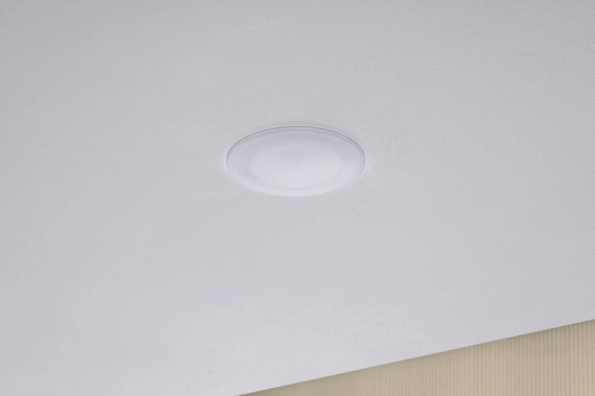 Paulmann LED-Bad-Einbauleuchte 6.5 W IP44 Satin, Weiß