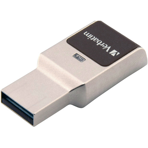 Verbatim Fingerprint Secure - AES Hardware Encryption USB-Stick 64 GB  49338 USB 3.2 Gen 1 (USB 3.0)