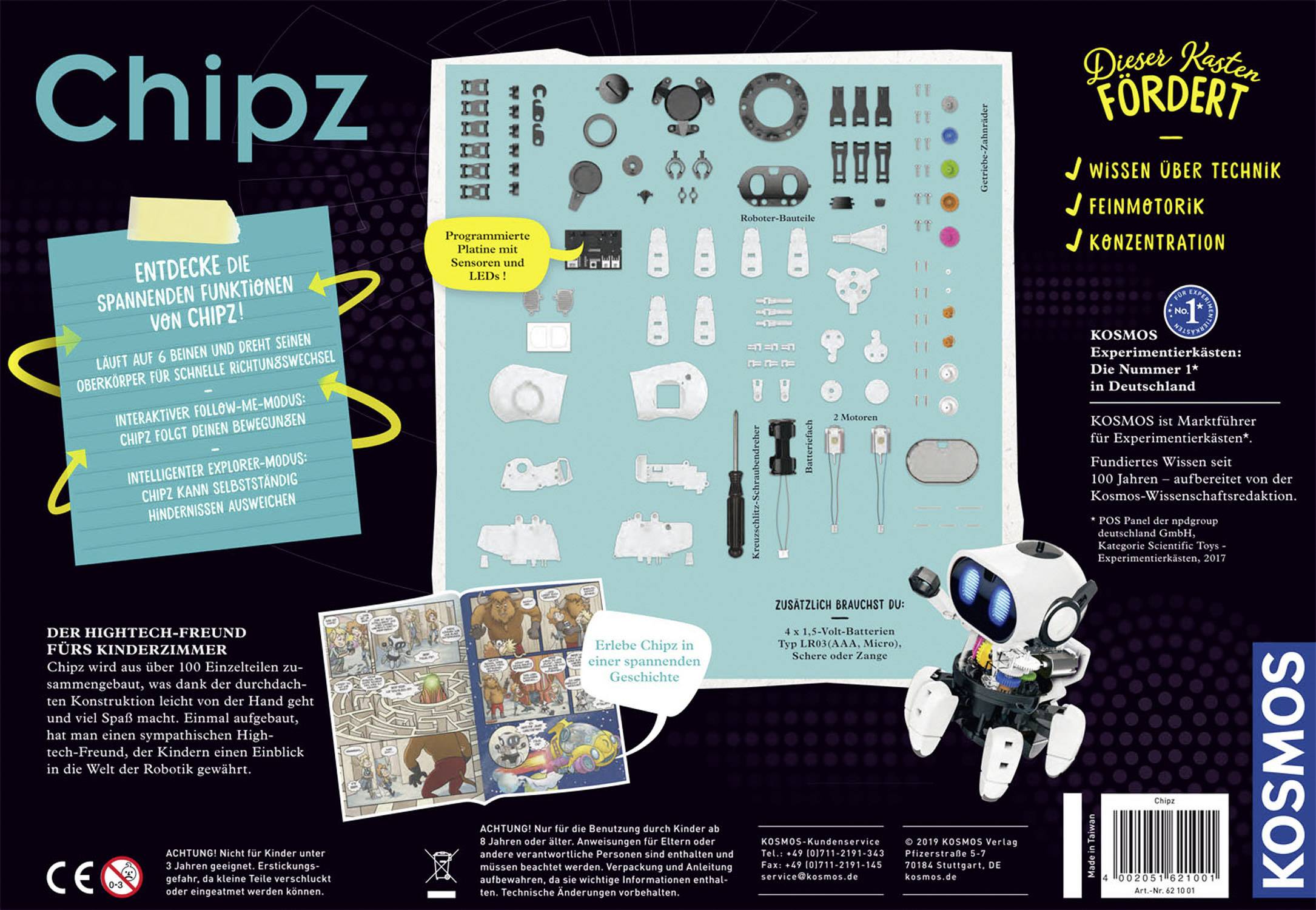 Kosmos Chipz Spielzeug Roboter