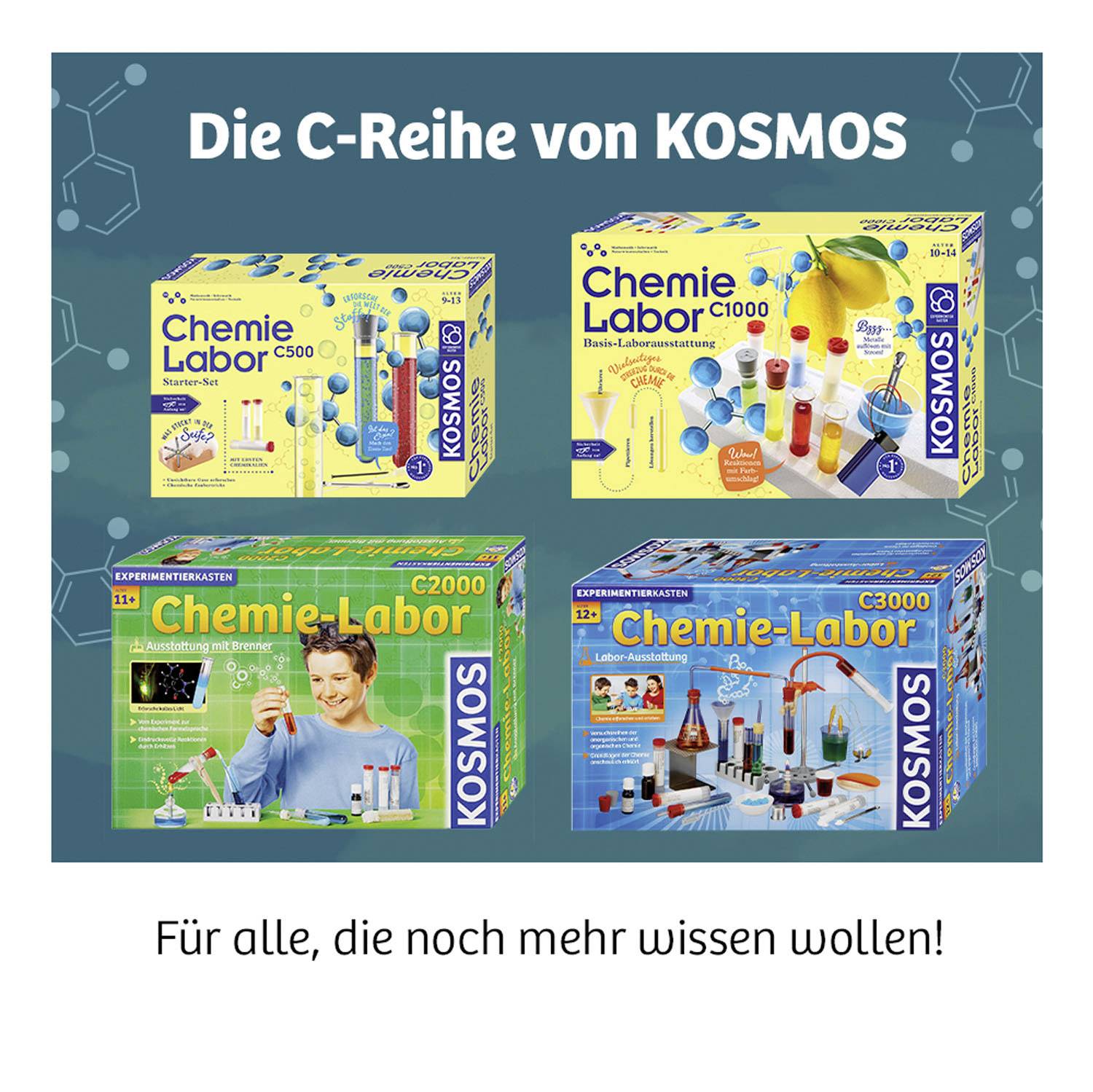 Kosmos 642525 Mein erstes Chemielabor Chemie Experimentierkasten ab 8 Jahre