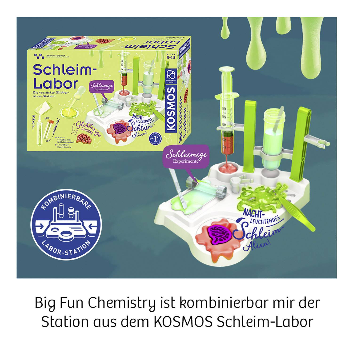 Kosmos 642532 Big Fun Chemistry Chemie Experimentierkasten ab 8 Jahre