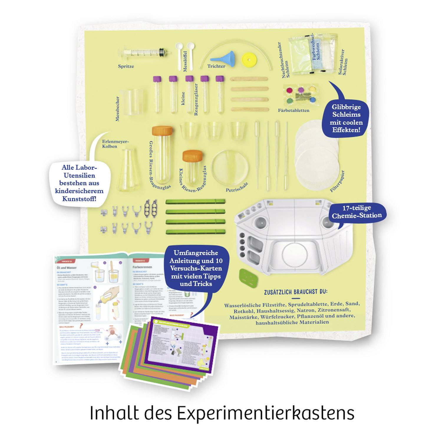Kosmos 642532 Big Fun Chemistry Chemie Experimentierkasten ab 8 Jahre