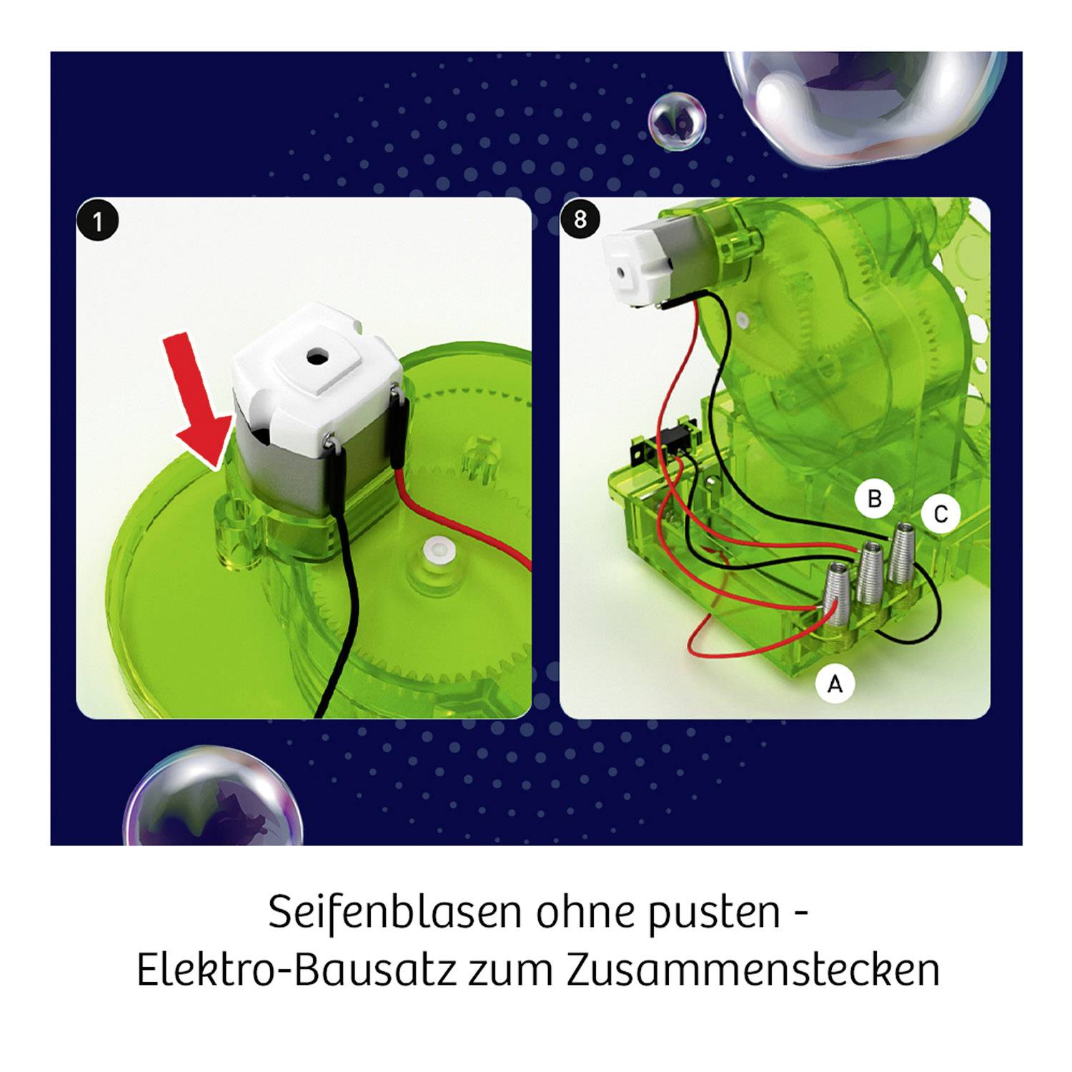 Kosmos 654122 FunScience Seifenblasen-Roboter Experimentier-Set ab 8 Jahre