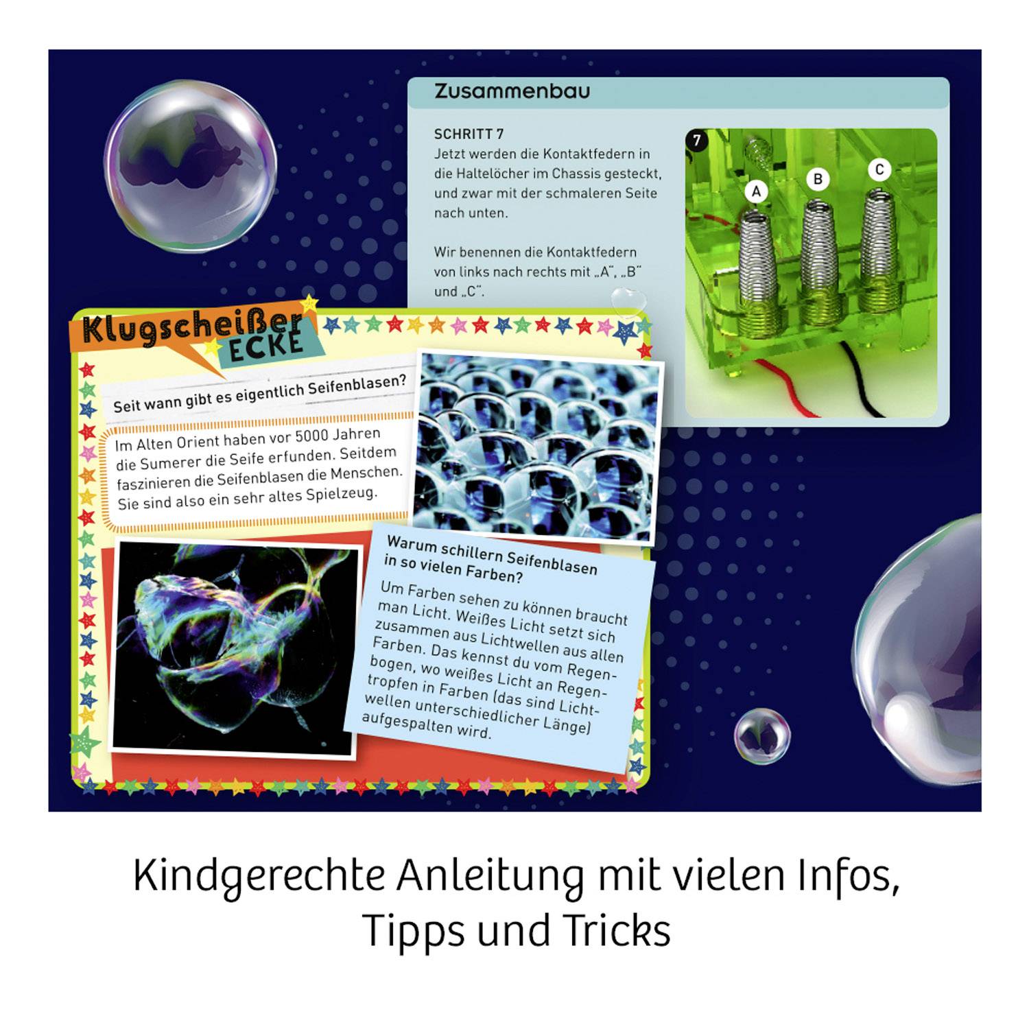 Kosmos 654122 FunScience Seifenblasen-Roboter Experimentier-Set ab 8 Jahre