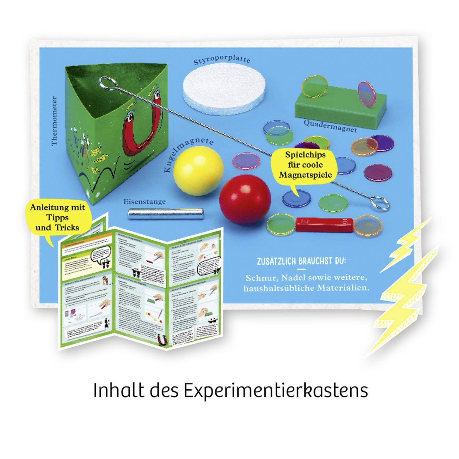 Kosmos 654146 FunScience Magie der Magnete Physik Experimentierkasten ab 8 Jahre