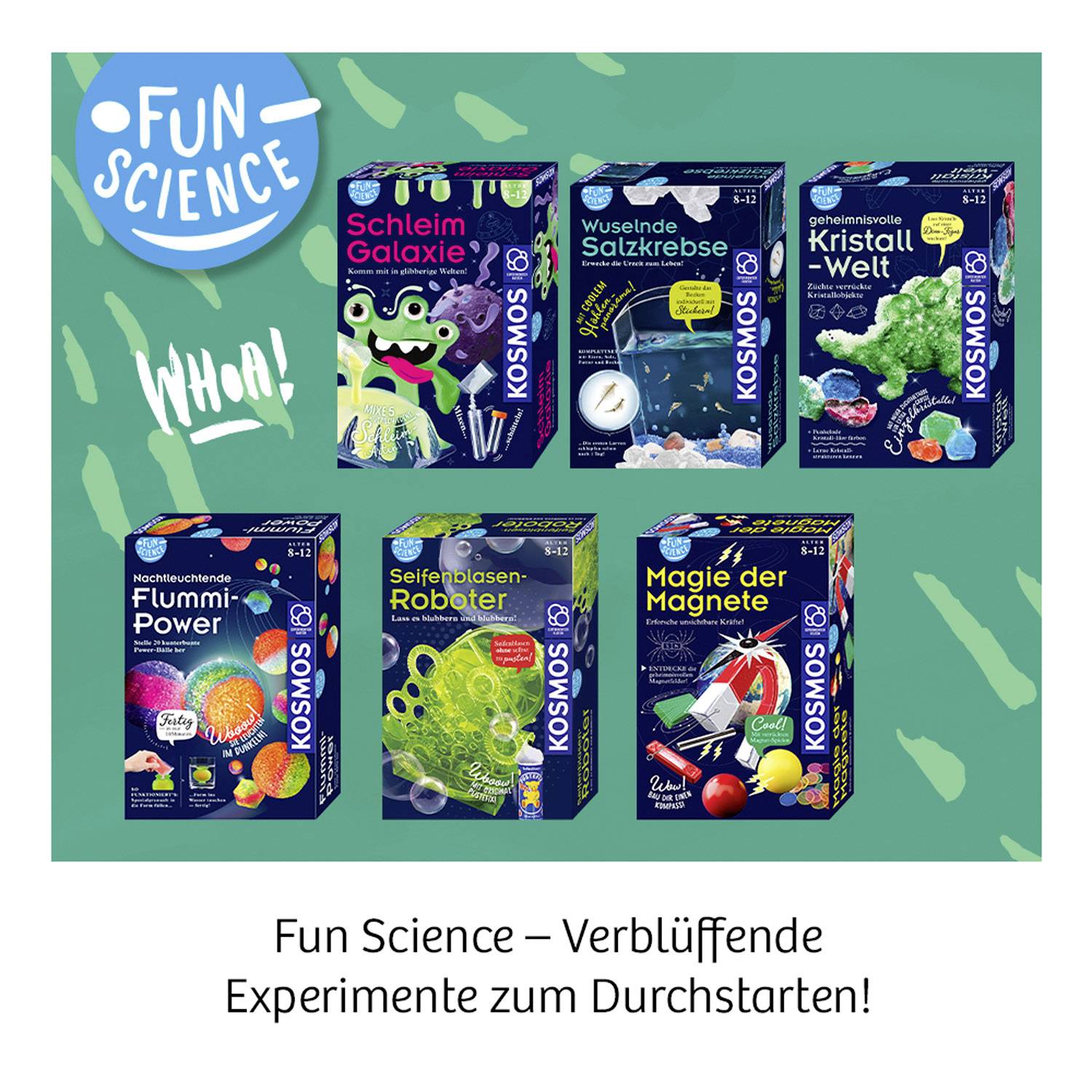 Kosmos 654160 FunScience Wuselnde Salzkrebse Biologie Experimentierkasten ab 8 Jahre