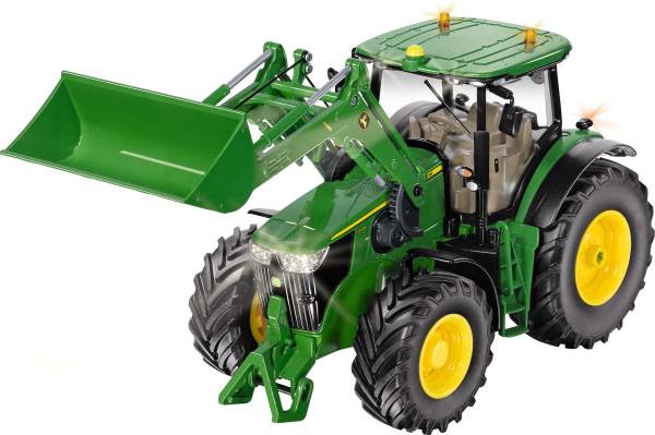 SIKU Spielwaren Landwirtschafts Modell John Deere 7310 mit Frontlader Fertigmodell Traktor Modell
