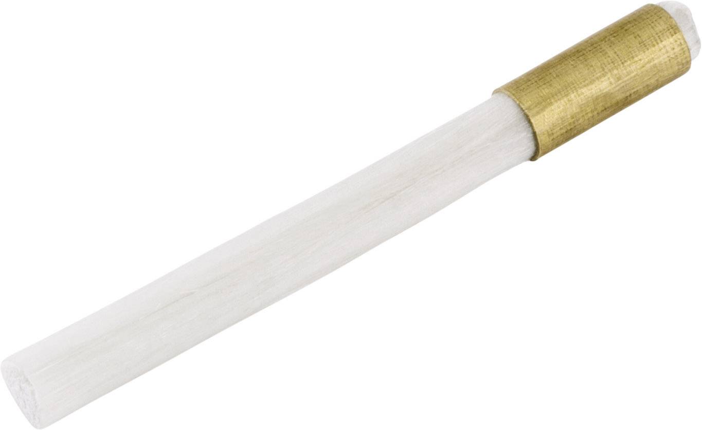 Eine einzelne, gedrehte Zigarette mit weißem Körper und einem goldenen Filter auf der rechten Seite.