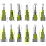 TOOLCRAFT TO-5864076 Pinceau de rechange pour gomme à fibre optique, lot de 12 (fil en laiton), 4 mm Diamètre 4 mm 12 pc(s)