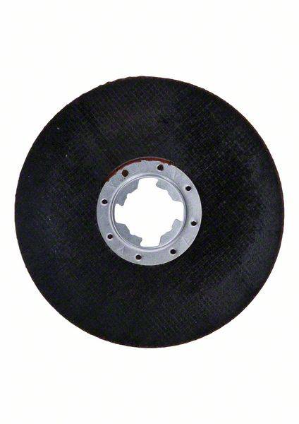 Ein Schleif- oder Trennscheibe in runder Form, meist verwendet für Metallbearbeitung oder Handwerken.