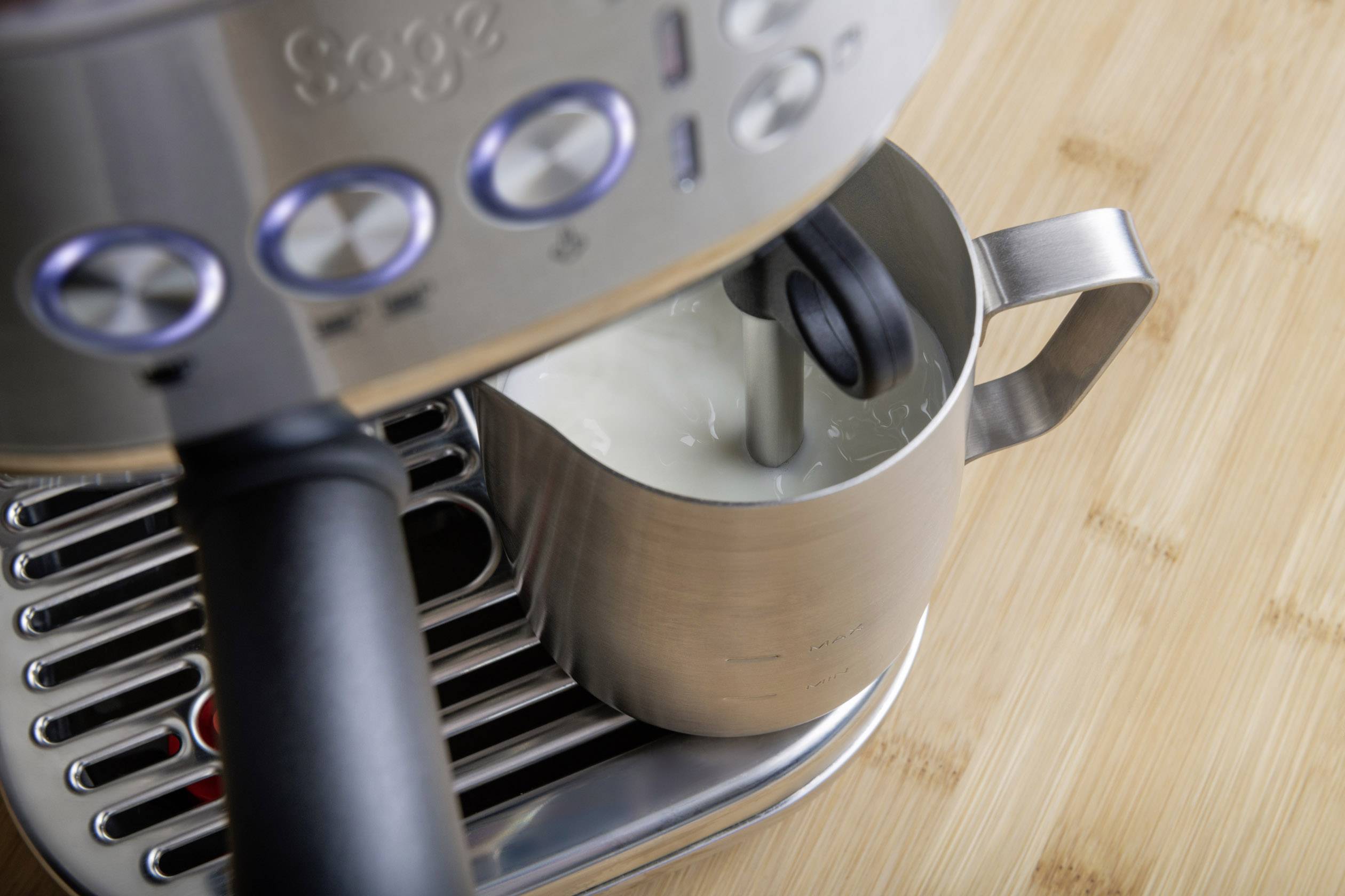 Sage The Bambino Plus Espressomaschine mit Siebträger Schwarz