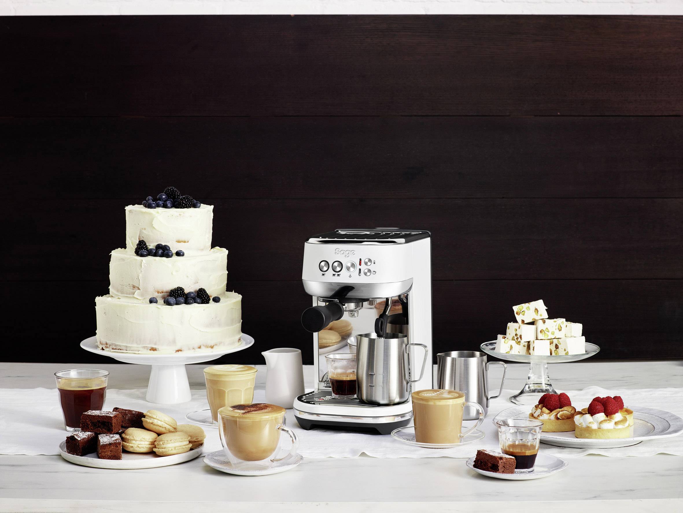 Sage The Bambino Plus Espressomaschine mit Siebträger Edelstahl