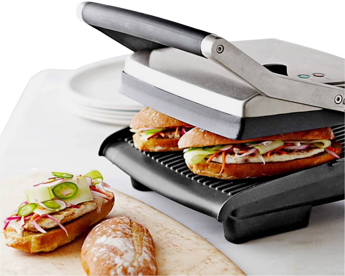 Sage The Adjusta Elektro Kontaktgrill Edelstahl